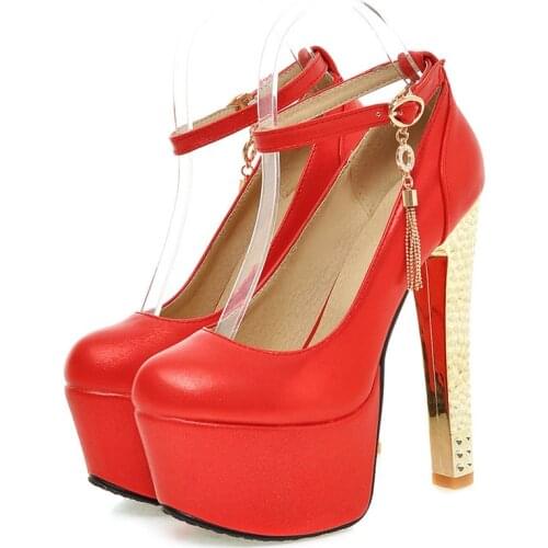 Sexy Stilettos High Heels Platform Shoes Woman Large Size 45 48 Luxury Blue Pink Red Womens Heels Pumps Women Stripper Shoes