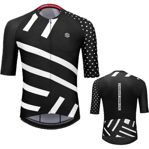 SIROKO Mens Short Sleeve Spain Cycling Jersey Cycling Top Bike Clothes White Ciclismo Road Wear