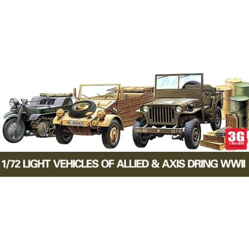 1/72 German US Airport Vehicle Kit with Oil Drum 13416