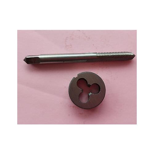Lots 1pc HSS Machine 12-32 UNS Plug Tap and 1pc 12-32 UNS Die Threading Tool