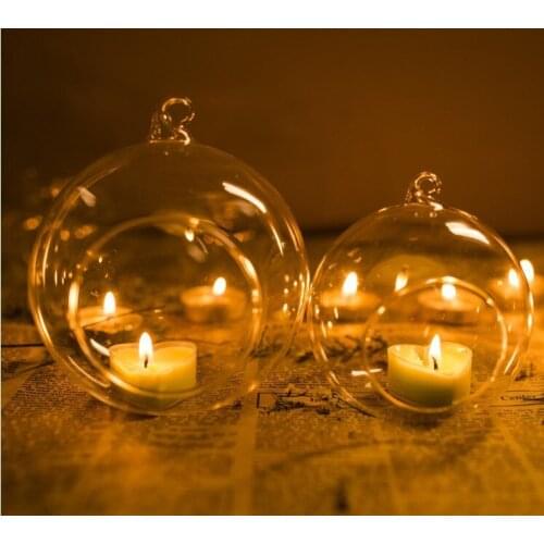 5pcs/lot 6cm Crystal Glass Candlestick Weeding Home Decor Hang Candle Holders Romantic Dinner candle holder JY 1209