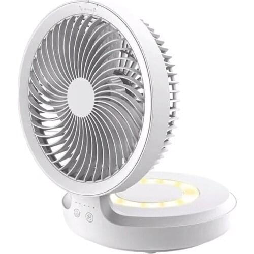 Wireless Suspended Foldble Air Cooling Electronic Fan USB Charging Portable Wall-Mounted Home Dormitory Desktop Mute Small Fan