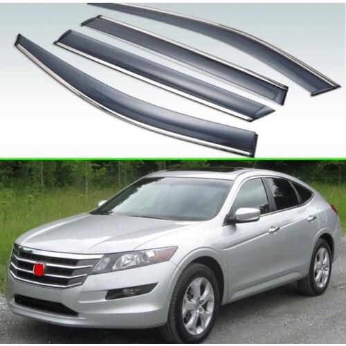For Honda Crosstour 2010-2015 Plastic Exterior Visor Vent Shades Window Sun Rain Guard Deflector 4pcs