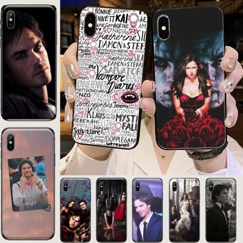 The Vampire Diaries Stefan Damon Salvatore Phone Case Cover For iphone 5 5s 5c se 6 6s 7 8 plus x xs xr 11 pro max