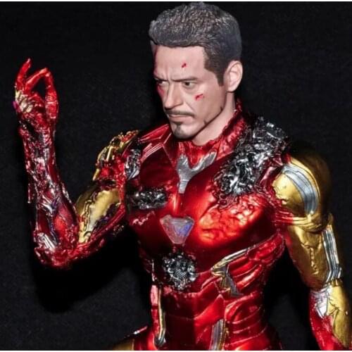 Marvel Avengers Ironman MK85 tony stark snap fingers Statue Action Figures Toys