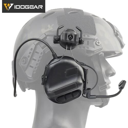IDOGEAR Tactical Shooting Headset Electronic Headset Ear Muffs Shooting Ear Protection For Helmet Military Headphone 3702