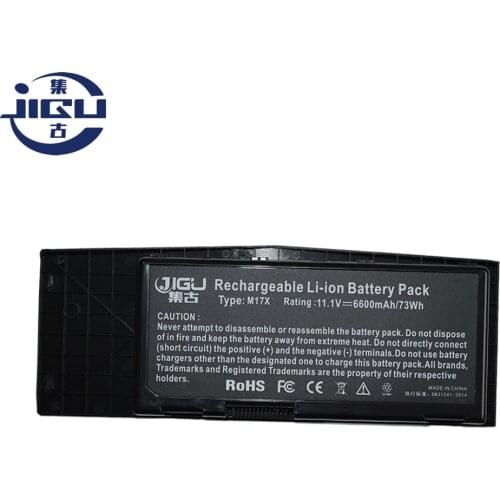 JIGU Laptop Battery For Dell Alien Ware M17x R3 M17x R3-3D Gaming Laptop 0C852J 0F310J C852J F310J H134J 9Cells