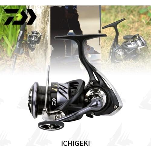 DAIWA ICHIGEKI Fishing Reels Spinning reel No Gap Max Drag 12Kg Professional Wheel Metal Spool 4BB 5.1/5.2/5.3/6.2Gear Ratio