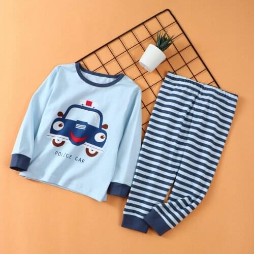 Boy Long Johns Set 1-15Y Toddler Boys Homewear Long Sleeve Autumn Kids Pajamas Cotton Warm Winter Children Thermal Underwear