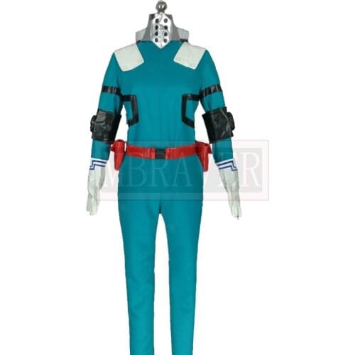 2017 My Hero Academia Boku no Hero Academia Midoriya Izuku Deku Battle Cosplay Costume Costom Made Any Size