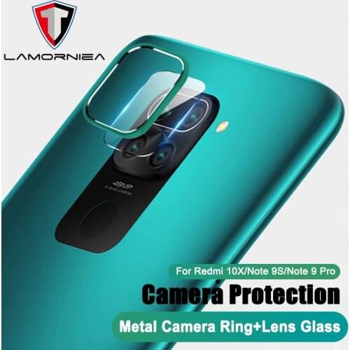 Metal Ring + Tempered Glass Camera Protector For Xiaomi POCO X3 NFC For Xiaomi M2Pro For Redmi Note 9S 9 Pro Max Protective Film