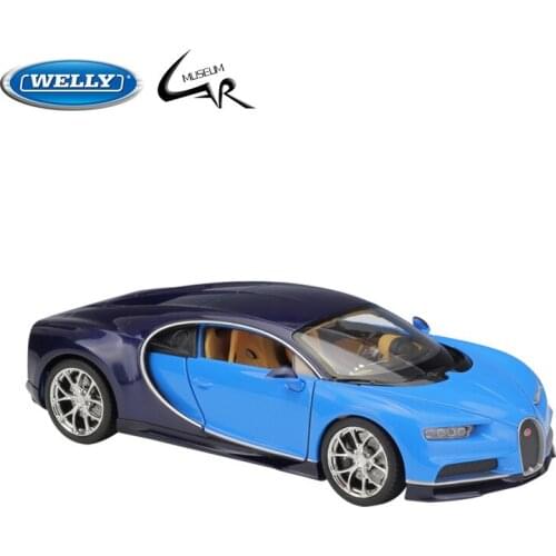 WELLY 1:24 Model Car Simulation Alloy Metal Toy Car Childrens Toy Gift Collection Model Toy Gifts Bugatti Chiron
