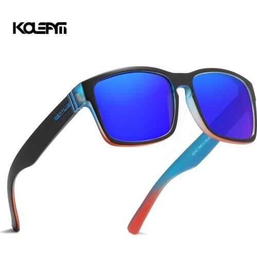 KDEAM Classic Polarized Sunglasses Men 100% UV Protection TR90 Unbreakable Frame Square Oversized Outdoor Eyewear Women KD747-C4