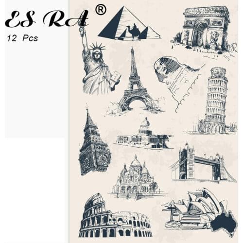 Aesthe Stickers for Laptop Retro Pegatinas Waterproof Vinyl Statue Of Liberty Decals for Luggage Juitar Notebook Wall Decorate