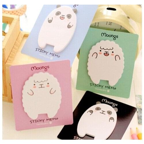 New Cartoon Moongs sticky notepad /Memo/message post stick marker/label/free shipping