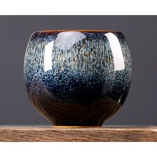 Kiln Baked Tianmu Brushed Individual Single Cup Jianzhan Yao Variable Master Cup Tea Cup Tea Bowl Ceramic Kung Fu Tea Cup Teacup