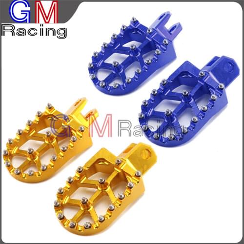 Motorcycle CNC Aluminum Foot Pegs Rests Footpegs Pedals For SUZUKI RM125 RM250 RMX250S RMX250R DRZ400 DRZ400E DRZ400S DRZ400SM