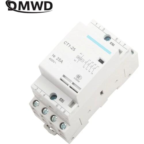 Auxiliar de partida KOHTAKTOP CT1 CT1-25 16A 20A 25A 4P 220V 50 or 60Hz Din rail Household AC Contactor
