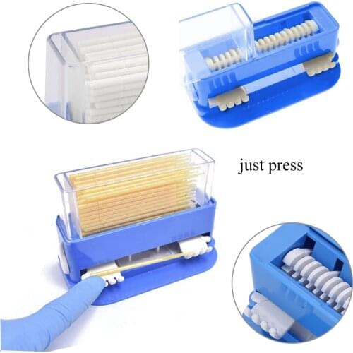 Dental Disposable Applicator Stick Dispenser Holder Brush Dispenser Disposable Micro Applicator Tip Brush Dispenser Applicator