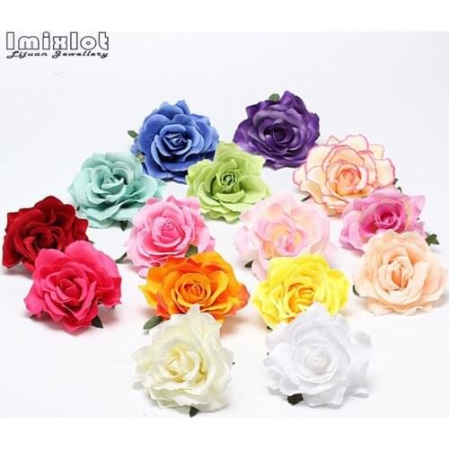1PC Bridal Rose Flower Hairpin Women Hair Clips Brooch Wedding Party Bridesmaid Headdress Headwear Party Hair Accessories