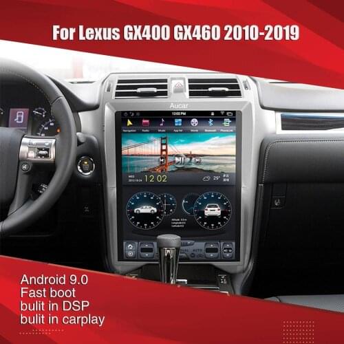 Aucar Tesla style 15'' For Lexus GX400 GX460 Android multimedia Car Radio For Lexus GX400 GX460 2008-2015 GPS Navigation Stereo