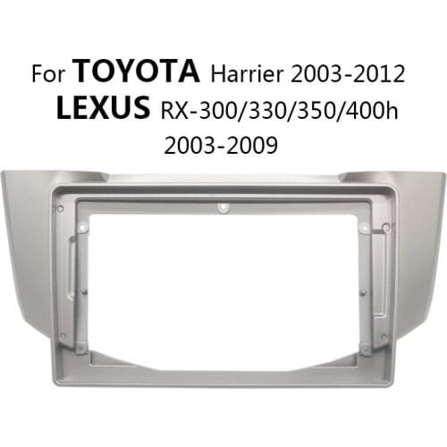 Car Radio Fascia For TOYOTA Harrier/LEXUS RX300/330/350/400h Auto Stereo Multimedia Player Double Din Dash Panel Frame Kit