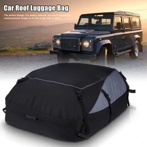 350L Car Roof Bag Cargo Carrier with 8 Reinforced Straps Waterproof Rooftop Cargo CarrierTravel Waterproof Cloth UV Van For Cars