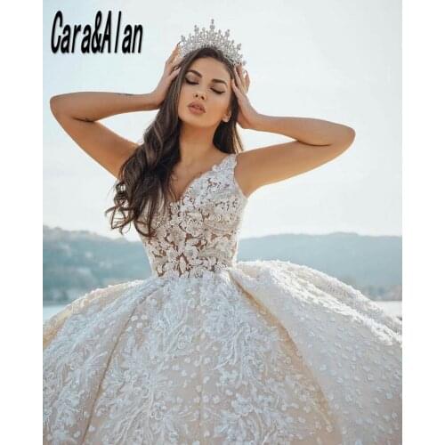 Cara&Alan Sleeveless Wedding Dresses