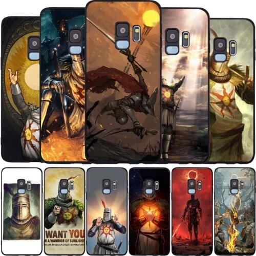 Praise the sun dark souls black Soft phone Case For Samsung S20 S10 S9 S8 S7 edge Plus Lite Note 8 9 10 A6 A7 A8 A9 2018 Cover