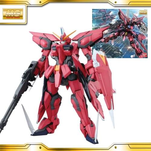 Original BANDAI GUNDAM MG 1/100 Aegis Gundam Z.A.F.T Mobile Suit GAT-X303 Model Assembled Anime Action Figure Toys