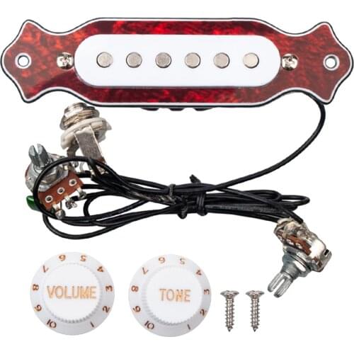 Pre-Wired Single Coil Guitar Pickup 6 String Guitar With Volume&Tone Parts
