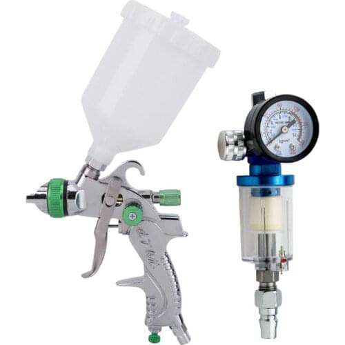 HVLP Paint Spray Guns Set 1.4mm 1.7mm 2.0mm Steel Nozzle Spray Gun Paint Professional Airbrush Car Auto Repair Pneumatic Tools