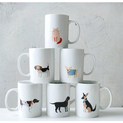 Limite Cute Cat and Dog Ceramics Mugs coffee mug Milk Tea office Cups Drinkware the Best birthday Gift with original Box