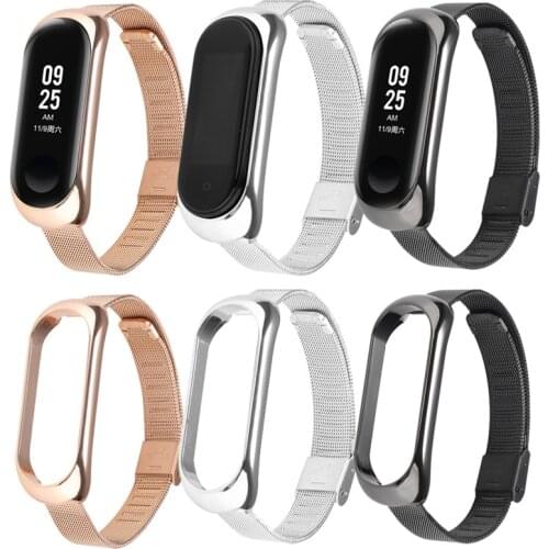 Strap For Xiaomi Mi Band 5 Wrist Metal Bracelet Screwless Stainless Steel MIband for Mi Band 5 Strap Wristbands Pulseira