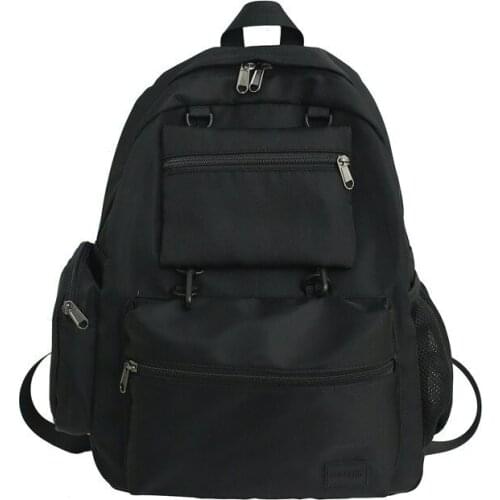 2021 Summer Fashion Women Backpack Harajuku Style Nylon Waterproof Travel Bag Large Capacity School Bags For Teenager Girls