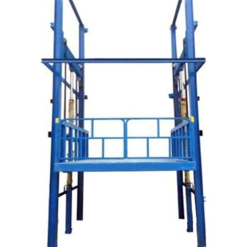 Qiyun Guide rail 5m Lifting Platform Height 3000kg Load Hydraulic Cargo Goods Freight Lift With Factory Cost Price