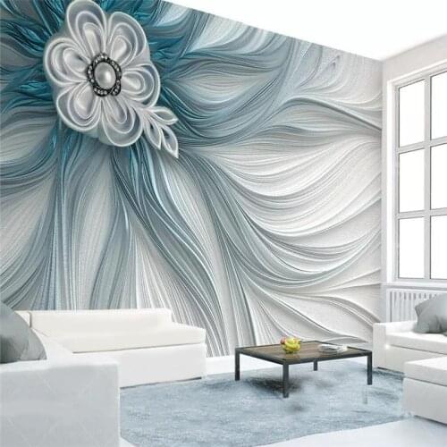 Beibehang Wallpaper murals custom home decor living room bedroom photos atmospheric relief stripes lines modern 3d murals