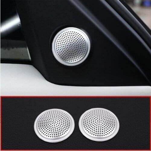 For Land Rover Discovery 5 LR5 L462 2017 2018 2019Car Aluminum alloy Speaker Cover Trim Accessories 2pcs