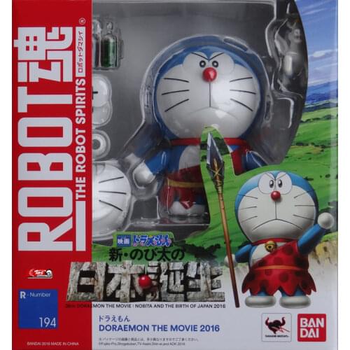 Original Bandai Doraemon Robot cat tinkerbe blue fat jingle cat 194 Assembly Action Figureals Brinquedos Model