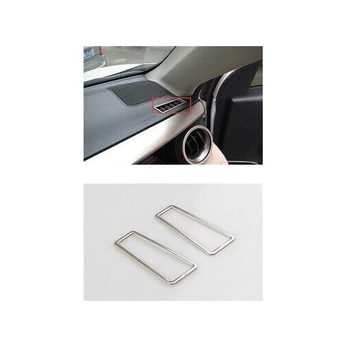 Dashboard Front Air Vent Outlet Cover Trim 2pcs For TOYOTA RAV4 2013 - 2017