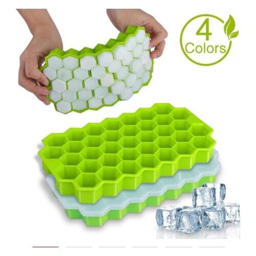 Ice Cube Maker Silicones Ice Mould Honeycomb Ice Cube Tray Magnum Silicone Mold Forms Food Grade Mold for Whiskey Cocktail