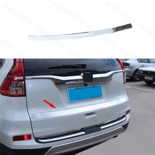Steel Tail Rear Trunk Door Tailgate Cover Trim Strip For Honda CRV CR-V 12-2016