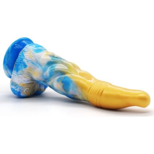 Super Cool Horse Dildos Silicone Anal Sex Toys Colorful Animal Dildo G Spot Strap On Penis Suction Cup Female Masturbator Soft
