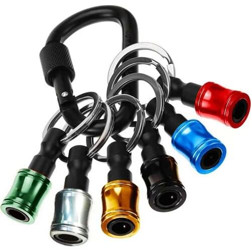 1/4inch Hex Shank Drill screw driver Extension Bar Keychain Screwdriver Bits Holder Adapter Tool Parts Quick Release Tool