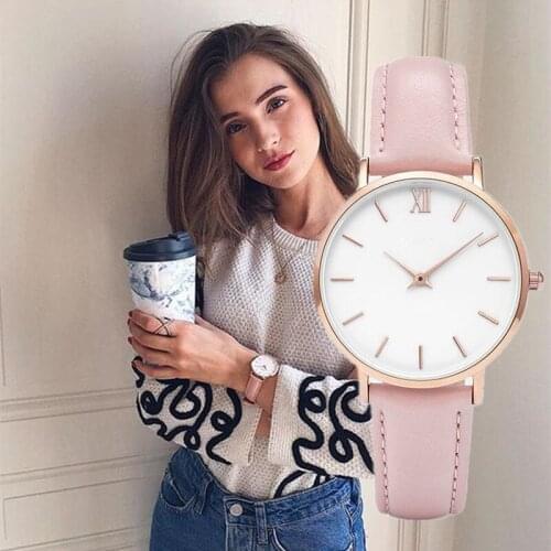 2020 Women Leather Classic Design Quartz Wristwatch Luxury Women Watch TOP Brand Female Clock Relogio Feminino reloj mujer