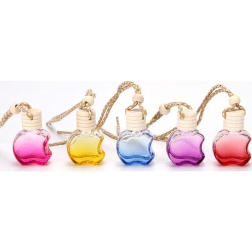 100Pcs Car Hanging Air Freshener Perfume Fragrance Diffuser Empty Glass Bottle F2045