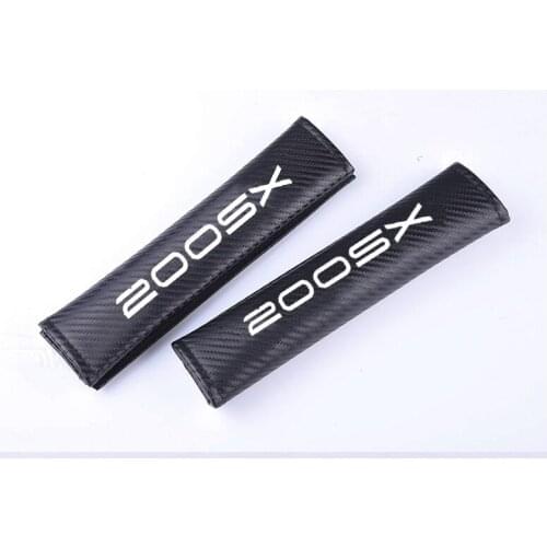 2pcs PU Fashion Car Seat Belt Cover Car Seat belt shoulder Pads for Nissan 200SX