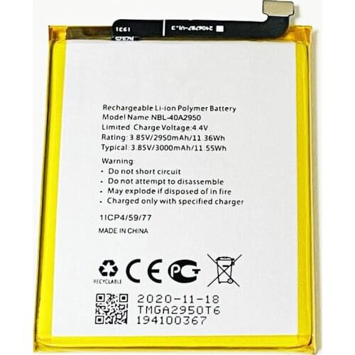 3.85V 3000mAh NBL-40A2950 For TP-link Neffos C9s TP7061C TP7061A Battery