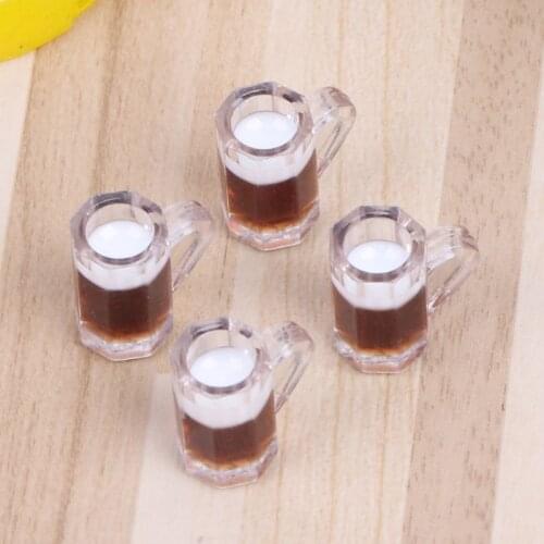 4pcs 1:12 Dollhouse Drinking Cups Miniature Mug Accessory Kids Toy Doll Accessories