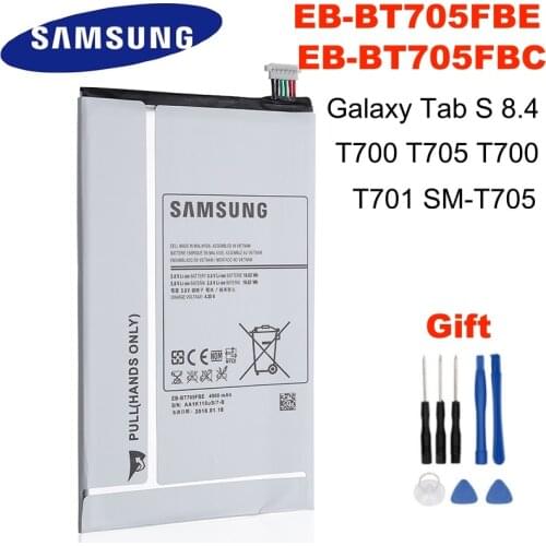 4900mAh EB-BT705FBE EB-BT705FBC Samsung Tablet Replacement Battery For Samsung Galaxy Tab S 8.4 T700 T705 SM-T700 T701 SM-T705